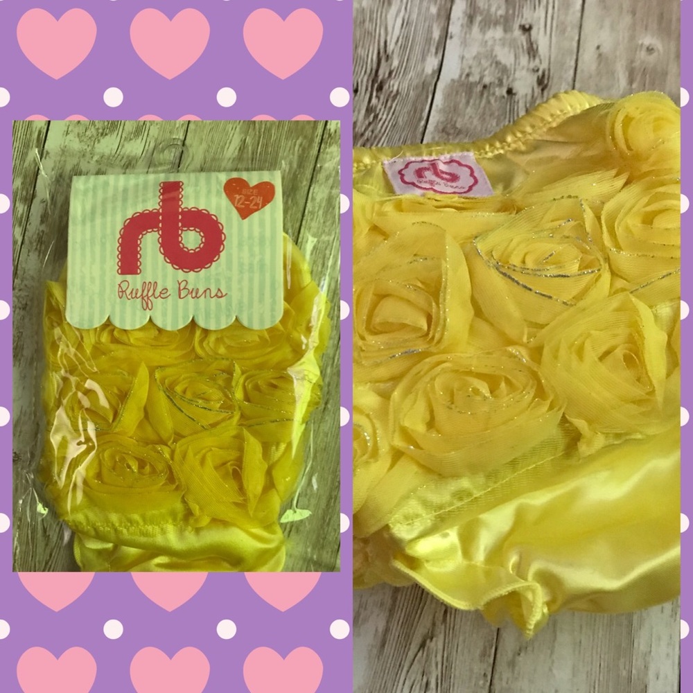 Beautiful yellow diaper cover